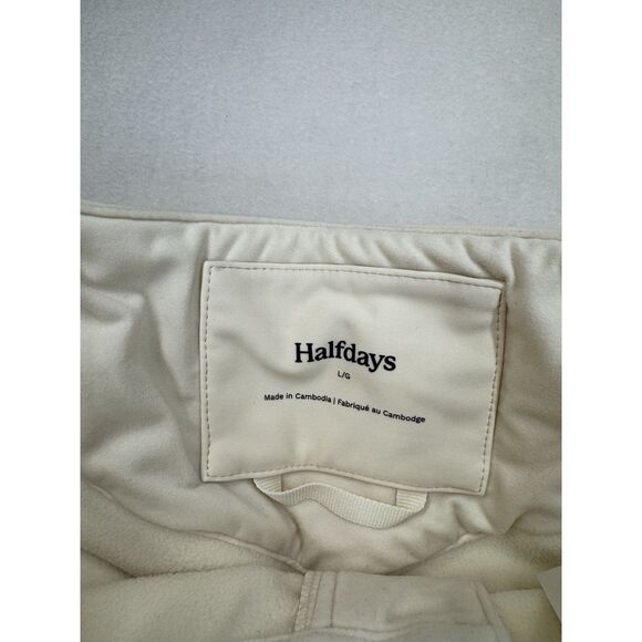 Halfdays Women's Emma Softshell Pant Oatmilk Large NWT *read $285 MSRP - Picture 5 of 8
